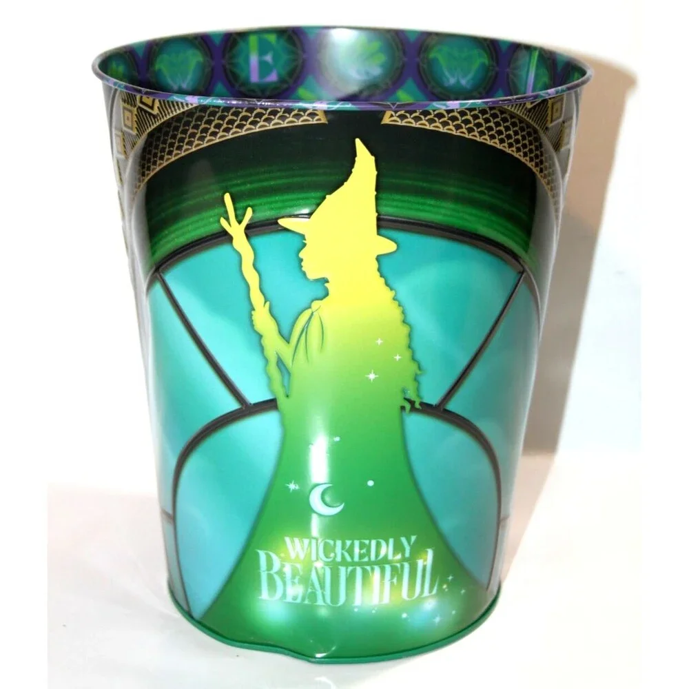 Universal City Studio Wicked Elphaba Wickedly Beautiful Popcorn Storage Tin Bin